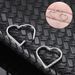 G23 Titanium Nose Ring PVD Layer Daith Heart Earring Hoop Helix Rings Hinged Segment Cartilage Tragus Hoop with Clear CZ_ipsvogv.com
