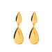 French Style Real Gold High Color Retention Brass Simple Luxury Versatile Water Drop Tassel Women's Earrings_ipsvogv.com