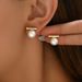 Unisex Ins High Grade Forest Earrings For Women, Niche Inlaid Pearls, Simple Earrings, College Style Earrings_ipsvogv.com