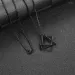 Chains Fashion Simple Geometric Interlocking Pendant Necklace For Men Women Stainless Steel Chain Choker Male Jewelry_ipsvogv.com