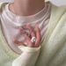 Sterling Silver Ribbon Bow Necklace Women, Niche High-End Clavicle Chain, Mori Style Korean Version, Elegant Lady Neck_ipsvogv.com