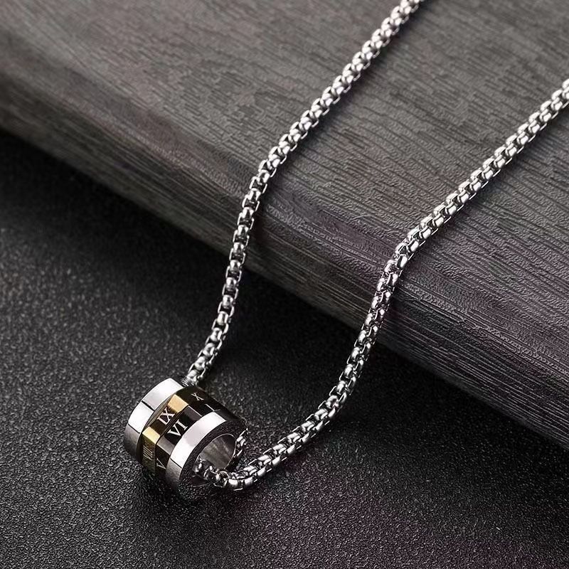 Small Waist Trendy Brand Versatile Titanium Steel Pendant Necklace Luxury Men's Chain Cool Matching_ipsvogv.com