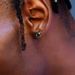 Hip Hop Zircon Earrings for Men 8mm Turtle Face Fat Square Color Diamond Earrings Jewelry_ipsvogv.com