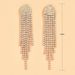 Unisex Jewelry Gold Tassel Water Diamond Lover Gift Women's Earrings_ipsvogv.com