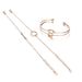 Korean Version Of Popular And Fashionable Women's Double Knot Bracelet Set Accessories_ipsvogv.com