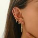 Women’s Jewelry Set Fashion Ins Style Original Niche Design Star Earrings Inlaid With Zircon Star Versatile Ear Bone Studs Set Simple Earrings_ipsvogv.com