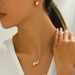 2024 New Japanese and Korean Style Geometric Earnail Necklace Set for Women's Personalized Gold Design Clavicle Chain_ipsvogv.com