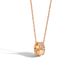 Small Waist Luck Beads Inlaid With Diamond Copper Necklace Gear Geometric Round Bead Pendant Couple Necklace_ipsvogv.com