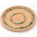 Freshwater Pearl Bamboo Green Aventurine Natural Stone Bracelet Necklace Set Female_ipsvogv.com