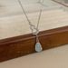 New Matte Silver Ribbon Bow Necklace INS Niche Design Sweet Simple Clavicle Chain Elegant Choker_ipsvogv.com