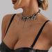 Heavy Metal Punk Goth Pentagram Fringed Leather Rope Collarbone Chain Sweet Cool Babes Necklace_ipsvogv.com