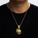 Halloween Oil Drop Skull Alloy Pendant Personality Exaggeration Men Hip Hop Fried Dough Twists Chain Necklace_ipsvogv.com