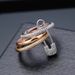 Hot Selling Tricolor Detachable Ring, Women's Personalized Micro Inlaid Zircon Pin Ring_ipsvogv.com