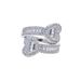 Women's Jewelry Heart-Shaped Open Ring With Zirconia Hip Hop Style, Silver And Gold, Sizes 6-8 Hip Hop New Love Open Ring Inlaid Zircon Ladies Ring_ipsvogv.com