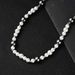 Design Personality Pearl Stitching Titanium Steel Necklace Retro Hip Hop Asap Rocky Same Style Short Necklace Men_ipsvogv.com
