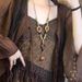 New Chinese Long Ceramic Bead Women's Ancient Zen Woven Necklace, Ethnic Style Versatile Collarbone Chain_ipsvogv.com