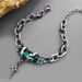 goth Black Diamond Star Wrap Bracelet Men's Minimalist Cool Ins Style Titanium Steel High-end Simple Wind Hand Jewelry_ipsvogv.com