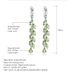 Light Luxury Fashion Natural Peridot Earrings Earrings Design Sense S925 Silver Inlaid Natural Gemstone Earrings Earrings_ipsvogv.com