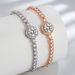 Minimalist Sweet Light Luxury Exquisite Advanced Round Zircon Bracelet Fashionable Girls Niche Hand Jewelry Pull Out Series_ipsvogv.com