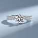Mosang Stone Starlight Queen 1 Carat Silver Wedding Ring, Ladies Can Deposit Gold, Live Broadcast Internet Celebrity_ipsvogv.com