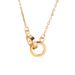 Women's Jewelry Mobius Double Ring Necklace Light Luxury Temperament Fashion All Match Personality Niche Clavicle Chain_ipsvogv.com