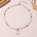 New Chinese Flower Necklace Monet Garden Oil Painting Series Niche High Grade Pearl Baroque Necklace Women_ipsvogv.com