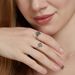 hot Collection Stacking Geometric Water Grass Agate Ring S925 Silver Natural Green Moss Stone Combination Ring Simplicity_ipsvogv.com