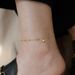Exquisite Mini Love Anklet Women's Design Sense Of Advanced Simplicity, Coldness And Gold-plated Qixi_ipsvogv.com