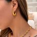 Real Gold Electroplated Titanium Steel Polished Geometric Round Beads Vintage Gold And Silver Earrings_ipsvogv.com
