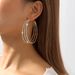 11210 exaggerated multi-layer circle with full diamond nightclub style earrings, personalized and sexy earrings_ipsvogv.com