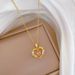Love 【 】 Bow Light Luxury Charm Gorgeous Full Diamond Necklace Women's Versatile Clavicle Titanium Steel Chain 【 】_ipsvogv.com