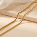 European And American Fashion New 3mm/4mm Twist Chain Necklace For Women Simple Stainless Steel Necklace Necklace Jewelry Wholesale_ipsvogv.com