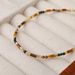 Tiger Eye Stone Black Pointed Crystal Handmade Bead Collarbone Chain, Niche High-end Fashion Versatile Necklace_ipsvogv.com
