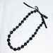New Acrylic Black Ribbon Knot Necklace Graduation Sash Wreath_ipsvogv.com