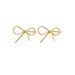 New Fashion Personality Sweet Cool Style Simple Bow Earrings Brass Real Gold Electroplated Ladies Earrings_ipsvogv.com