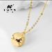 New Style Chinese Characters, Peace Happiness, Round Ball Titanium Steel Necklace, Personalized And Versatile Trendy_ipsvogv.com