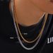 Popular Four Sided Grinding Keel Chain Necklace Hip Hop Personality Square Braided Titanium Steel Men's Necklace_ipsvogv.com