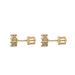Women's Jewelry Hip Hop Earrings Round Full Zirconium Personality Earrings Four Claw Three Dimensional Trendy Male And Female Couple Earrings_ipsvogv.com