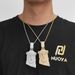 Men's Jewelry Hip Hop Full Diamond T Square Zircon Statue Pendant High End Personality Jewelry Necklace Men's Pendant_ipsvogv.com