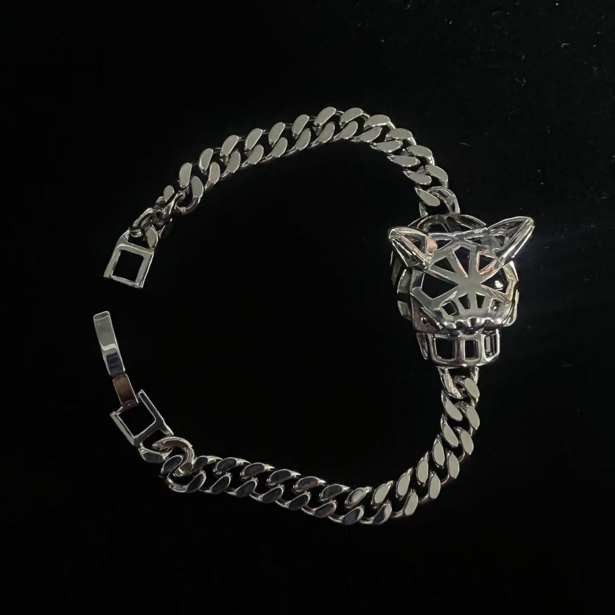 New Nordic Mythology Personality Trend Wolf Head Double Layer Elegant Men's Dominant Bracelet_ipsvogv.com