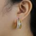 Women's Jewelry Personalized Multi Layer Lines High End Design Micro Inlaid Zircon Half Circle Earrings Temperament Accessories_ipsvogv.com