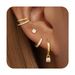 Women’s Jewelry Set Fashion Genuine Gold Brass Electroplating, Zircon Inlaid Earrings, Fashionable Ladies' Versatile High End Earrings Set_ipsvogv.com