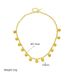 Fashionable Titanium Steel Necklace, Gold Bead Pendant, Non Fading, Niche Collarbone Chain, Women's High-end Feeling,_ipsvogv.com