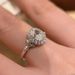 Handheld Flower New Pigeon Exquisite Niche Light Luxury Index Finger High-end Zircon Fashion Temperament Ring Girlfriend_ipsvogv.com