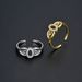 Women’s Jewelry Set Fashion New Jewelry Ring Fashionable And Versatile Zircon Micro Inlaid CZ Ring Simple Bow Open Ring_ipsvogv.com