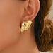 Geometric niche simple inlaid pearl design, high-end for women with earrings_ipsvogv.com