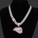 Sexy Lip Biting Hip Hop Necklace Personalized Creativity Hiphop Pink Diamond Cuban Chain Necklace Pendant_ipsvogv.com