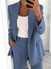 Women's new fashion button slim lapel cardigan temperament blazer suit_ipsvogv.com