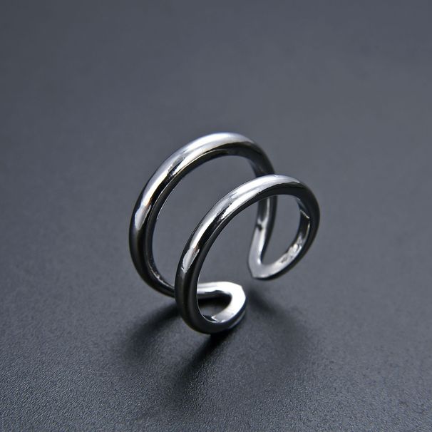 Unisex Jewelry Fashion Preserving Double Layer Ring Ring With Adjustable Opening For Men And Women, Hand Jewelry, Internet Celebrity Ins Style_ipsvogv.com