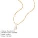 Women's Jewelry Fashion Y Shaped Stainless Steel Necklace Special Shaped Pearl Pendant Freshwater Pearl Chain Necklace_ipsvogv.com